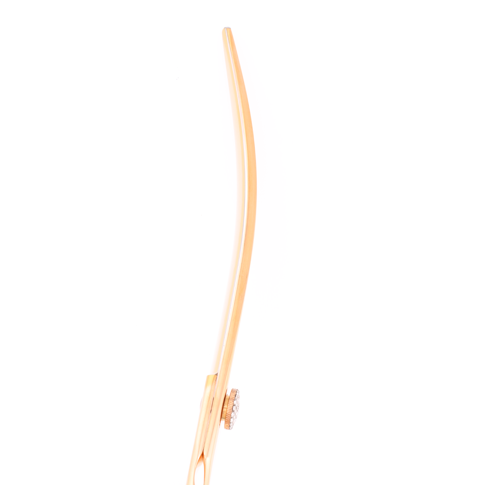 Titan Shears - Curved Rose Gold 440C Convex RH OFF 8" image 3